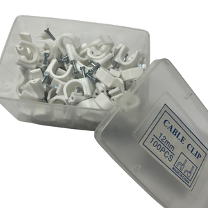 Accessoires de câblage électrique, pinces à ongles plates, pince ronde en plastique pour câble mural en PE - Product Image 1