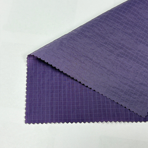 Tecido de Nylon Ripstop Xadrez de 80gsm à Prova d'Água de Qualidade para Atacado, Amostra Grátis, Tecido Jacquard em Grade para Jaquetas - Product Image 5