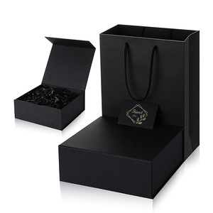Caja grande de regalo con imán, Cajas de Regalo de estilo <span class=keywords><strong>Simple</strong></span>, color negro mate - Product Image 4