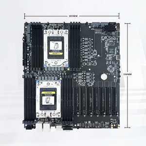 เมนบอร์ดเซิร์ฟเวอร์คู่ รองรับโปรเซสเซอร์ EPYC 7002 7003 ซีรีส์ ซ็อกเก็ต SP3 ซีพียูออนบอร์ด 16xDDR4 PCIe 4.0 X16 สล็อต H12D-16D EPYC - Product Image 2