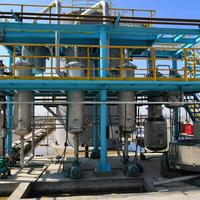 Évaporateur industriel à triple effet en acier inoxydable, capacité de 1600 kg pour la distillation de solutions