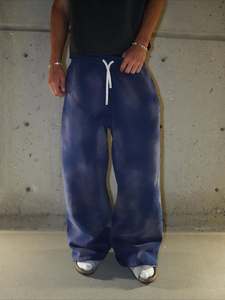 Pantalon de survêtement ample décontracté pour homme, style vintage, 100 % coton épais - Product Image 3