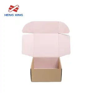 HENGXING Hersteller Umwelt freundliche Luxus Mailer Box E Flöte Wellpappe Damen Schuhe Box Custom Printing Versand box