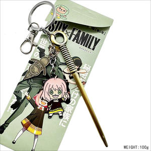 11 modèles en gros Anime métal <span class=keywords><strong>SPY</strong></span> famille épée pendentif porte-clés mignon Anya porte-clés promotionnels cadeau de noël - Product Image 4