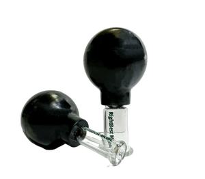 Ensemble de ventouses en verre de silicone meilleure qualité <span class=keywords><strong>anti</strong></span>-<span class=keywords><strong>cellulite</strong></span> visage et corps 4 tailles 100 noir beauté CE pièces de rechange gratuites classe I 1 ans - Product Image 5