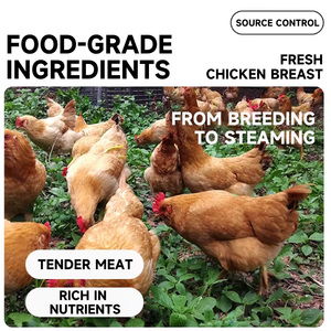 Snack per Gatti a Base di Petto di Pollo Bollito, Cibo Umido, Cubetti di Pollo Fresco Cotto per Gattini, Cuccioli e <span class=keywords><strong>Razze</strong></span> Piccole - Product Image 4