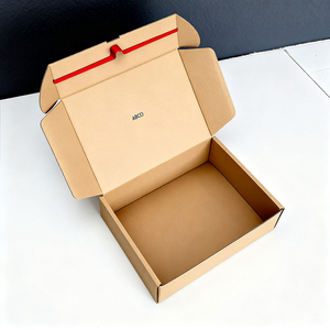 Caja de Cartón Corrugado con Cierre Autoadhesivo y Tira Desprendible Negra Personalizada <span class=keywords><strong>para</strong></span> Envío de Calcetines, Embalaje de Papel Plegable - Product Image 4