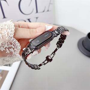 Bracelet intelligent pour femmes Accessoires de remplacement Bracelet de <span class=keywords><strong>montre</strong></span> en acier inoxydable pour Xiaomi Smart Band 9 - Product Image 4