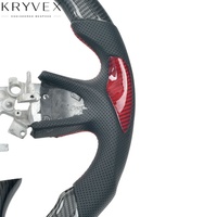 Volante Deportivo Kryvex Infiniti de Fibra de Carbono y Cuero Personalizado 2017-2023 Q50 Q60 QX50 QX60