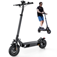 IScooter W9 1000W Scooter pliable en alliage d'aluminium 54.6V 14AH avec éclairage LED, contrôle par application, roues de 10 pouces, étanche, 45 km/h