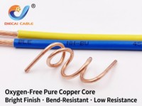 Cable Eléctrico Aislado en PVC OEM NH-BV LSZH de 4mm, 6mm, 10mm, 450/750V, Cobre Sólido de Núcleo Único para Sistemas Contra Incendios, Venta al por Mayor