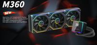 Enfriador de Agua para CPU Gamer-X M360 OEM de Alto Rendimiento, 120MM ARGB, para PC Gaming, Interfaz de Alimentación de 3 Pines, Rodamiento Líquido para Caja de Ordenador