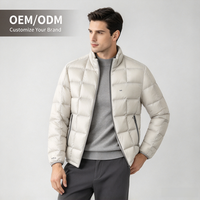 Veste d'hiver ample pour homme style urbain avec broderie, motif lettres, écusson 3D et poches