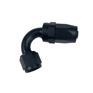 BJR Racing Parts Raccord pivotant AN6 à 120 degrés de haute qualité - Product Image 1