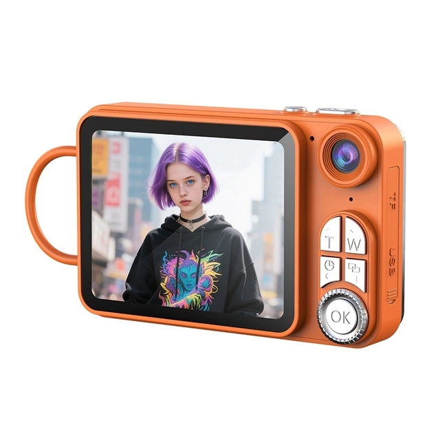 LK009 Camera Retro Fashion 64 Megapixel Digital Camera 4K HD CMOS Lens HD Wide-angle Shooting Camera Children Gift beauty