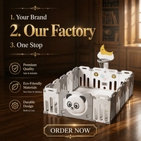 Corralito para Bebés con Logotipo Personalizado Directo de Fábrica, Corralito Modular para Niños Pequeños con Color y Paneles Personalizados, Valla de Seguridad para Niños al por Mayor