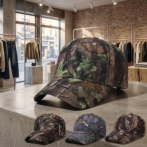 Casquette de baseball personnalisée OEM ODM avec logo brodé 3D en toile de coton camouflage Real Tree, fabricant streetwear outdoor, faible MOQ - Product Image 1