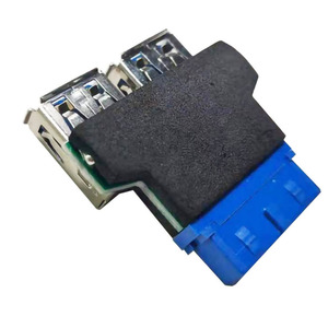 Vente en gros d'accessoires et de pièces informatiques en ligne Adaptateur femelle à 2 ports femelle USB 3.0 20 broches - Product Image 4