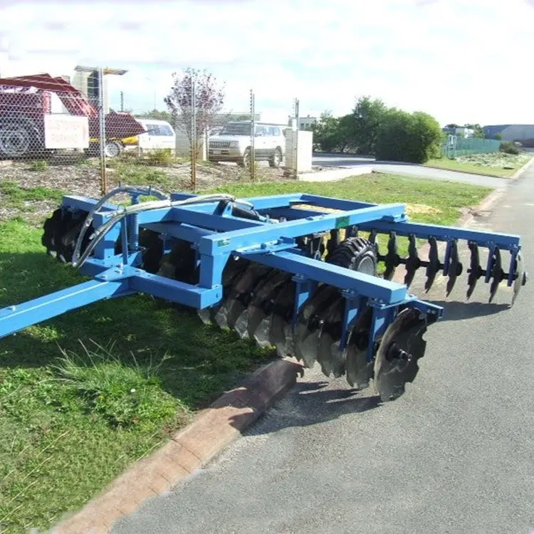 Tractor arrastrado hidráulico offset grada de discos maquinaria agrícola