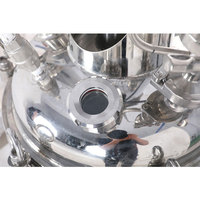 Cuve de réaction mélangeuse à double enveloppe en acier inoxydable, résistante à la corrosion, à haute pression et à haute température, avec moteur et condenseur