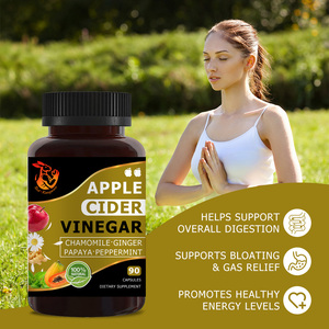 OEM Private Label Apple Cider Vinegar Capsules with Papaya and Peppermint Herbal Supplement Weight Management - Product Image 4