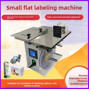 Petite machine d'étiquetage à aspiration plate pour boîtes colorées, bouteilles carrées avec bouchons, codes-barres, codes QR, bouteilles rondes - Product Image 5