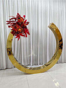 FURUN Luxury 200cm Gold Metal Wedding Arch Tablero decorativo de alta calidad para eventos de boda - Product Image 6