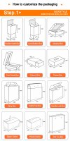 Boîtes d'emballage orthodontiques personnalisées avec tiroir en papier pour emballage de luxe, boîte pour aligneurs dentaires