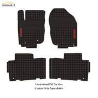 Alfombrillas de Coche Universales OEM ODM, Duraderas, Impermeables y Antideslizantes para Toyota RAV4, Alfombrillas de PVC Hechas a Medida