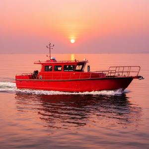Bateau de pêche et de loisirs en aluminium soudé de 13 m avec option remorque, deux moteurs auxiliaires, certifié CE pour le tourisme côtier - Product Image 3