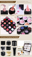 Gel UV de construction magnétique pour ongles, marque privée, longue tenue, non toxique, végétalien, écologique