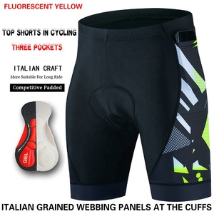 <span class=keywords><strong>Pantaloncini</strong></span> da Ciclismo da Uomo Personalizzati con Stampa a Sublimazione, Imbottitura in Gel, 3 Tasche e Grip in Silicone Antiscivolo - Product Image 4