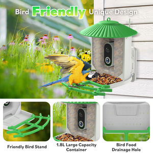 كاميرا ذكية لتغذية الطيور مع لوحة شمسية، كاميرا لمراقبة الطيور مع التقاط تلقائي لمقاطع فيديو، كشف الحركة، هدية مثالية للعائلة - Product Image 3