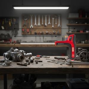 Hex Key 280 Hgts <b>T</b> Handle Long Reach 10mm <b>Drive</b> - Product Image 3