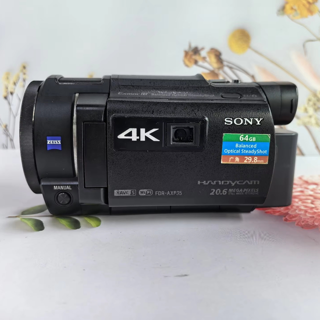 Fast Delivery Used Sonys AX-P35 4K Digital Camera 1/2.5" CMOS 8MP 20x Optical Zoom 3.0" Screen Camcorder