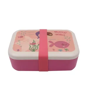 Eco-friendly Bamboo Fiber food container lunch box cute plastic bowl