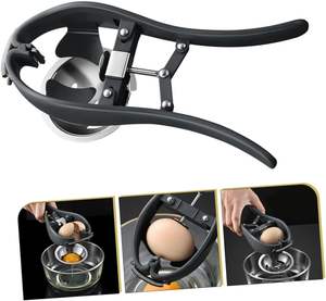 Separador de Huevos Multifuncional 2 en 1, Abridor de Huevos Automático de Acero Inoxidable, Cortador de Cáscaras de Huevo para Utensilios de Cocina - Product Image 3