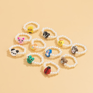 Anillos <span class=keywords><strong>de</strong></span> Perlas <span class=keywords><strong>de</strong></span> Imitación en Oferta, Anillos <span class=keywords><strong>de</strong></span> <span class=keywords><strong>Arcilla</strong></span> Polimérica con Forma <span class=keywords><strong>de</strong></span> Estrella, Animalitos, Mariquita, <span class=keywords><strong>Rana</strong></span>, <span class=keywords><strong>Anillo</strong></span> <span class=keywords><strong>de</strong></span> Acrílico para Mujeres y Niñas - Product Image 4