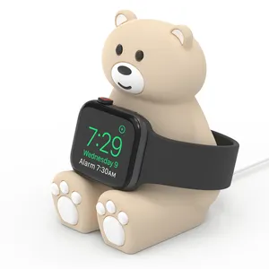 智能手表充电坞站Iwatch 8 7 6硅手表充电器支架苹果手表系列8 7 6 5 4 3 2 1 SE