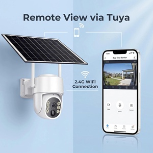 Caméra de sécurité solaire Tuya 4G Wifi, système de caméra extérieure Wifi avec panneau solaire - Product Image 3