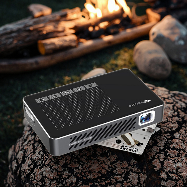 Android DLP LED Smart Projector Dual Band WiFi Battery Internal Christmas Outdoor Projector Video Multimedia Projector