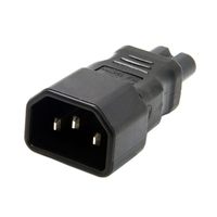 Prise IEC 320 C14 vers prise C7 adaptateur de connecteur de convertisseur de courant alternatif