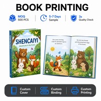 Impression en gros de livres cartonnés pour enfants personnalisés OEM, impression couleur intégrale, livre d'anime, livre éducatif, livre cartonné à couverture rigide