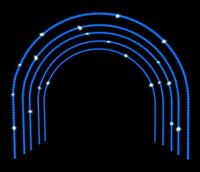 Proyecto de Decoración de Paisajes Navideños para Parques y Calles Comerciales con Luces LED 2D Personalizadas, Resistentes al Agua, con Motivos de Arco