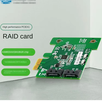 Tarjeta Controladora RAID PCIe Eip EFT-720 ASM1061R 2 para 2.0 Puertos RAID 0/1/SPAN en Stock