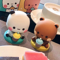 2025 plus récent Bubu Dudu Panda ours jouet mignon Kawaii ours ornement pour décoration de bureau résine et PVC figurine à collectionner jouets