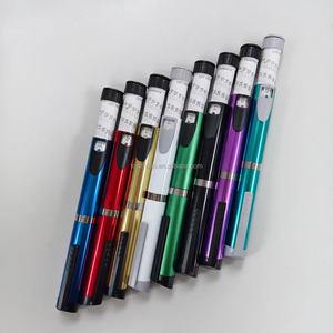 Reusable Injection <b>Pen</b> 60 Unit Capacity Assorted Colors <b>Gold</b> Blue Green Black Red Metal Body Adjustable Dose 3ml Cartridge <b>Pen</b> - Product Image 3