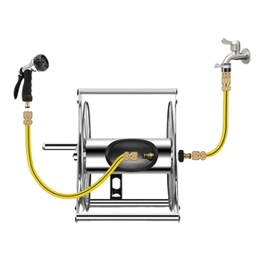 Nouvelle Arrivée En Gros Dévidoir de Tuyau d'Arrosage de Jardin Multifonction en Acier Inoxydable - Product Image 6