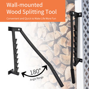 Fendeur de bûches JH-Mech 26,6 x 17,6 x 6,1 pouces, portable, robuste, pour la maison et le camping, montage mural, en métal - Product Image 6