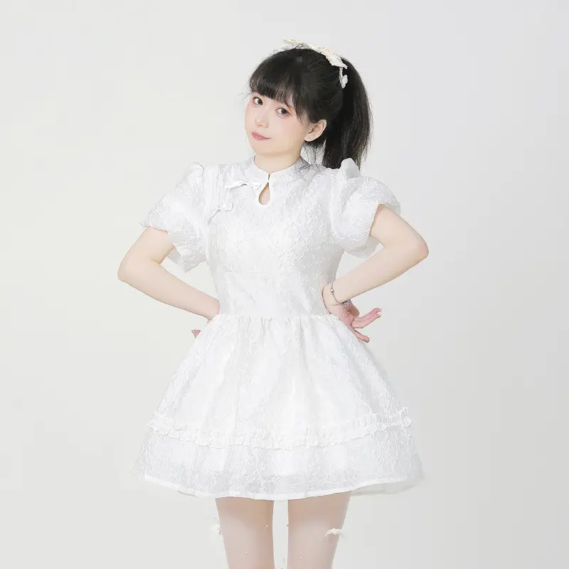 Vestido de princesa blanco, vestidos dulces, Lolita, vestidos hinchados, fabricantes de lolita